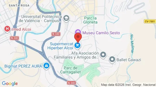 Apartments for rent i Alcoy/Alcoi - kort over placeringen