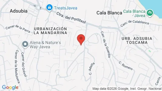 Apartments for rent i Jávea/Xàbia - kort over placeringen