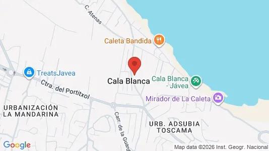 Apartments for rent i Jávea/Xàbia - kort over placeringen