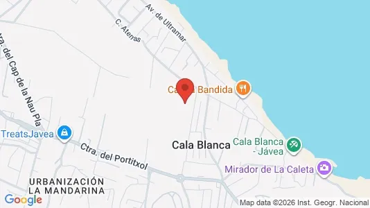 Apartments for rent i Jávea/Xàbia - kort over placeringen
