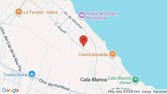 Apartments for rent i Jávea/Xàbia - kort over placeringen