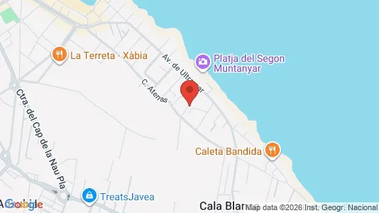 Apartments for rent i Jávea/Xàbia - kort over placeringen