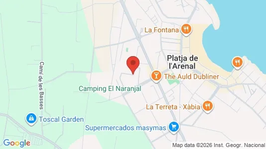 Apartments for rent i Jávea/Xàbia - kort over placeringen