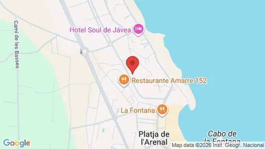 Apartments for rent i Jávea/Xàbia - kort over placeringen