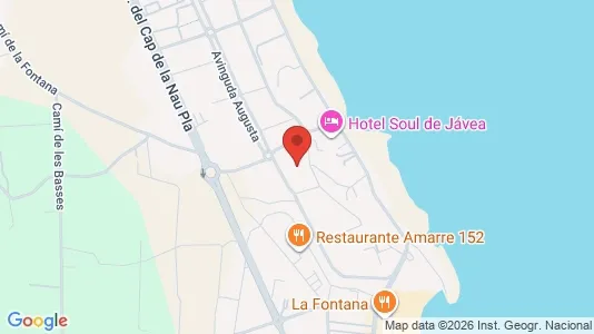 Apartments for rent i Jávea/Xàbia - kort over placeringen