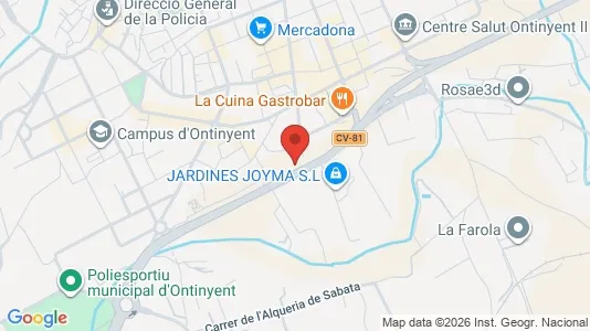 Apartments for rent i Ontinyent - kort over placeringen