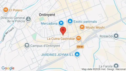 Apartments for rent i Ontinyent - kort over placeringen
