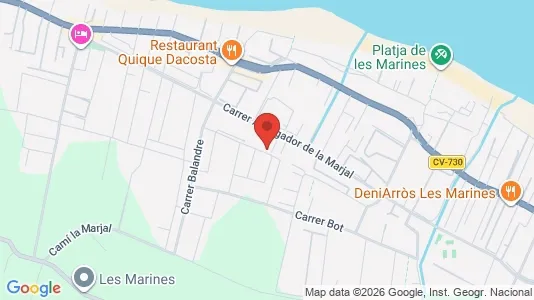 Apartments for rent i Dénia - kort over placeringen
