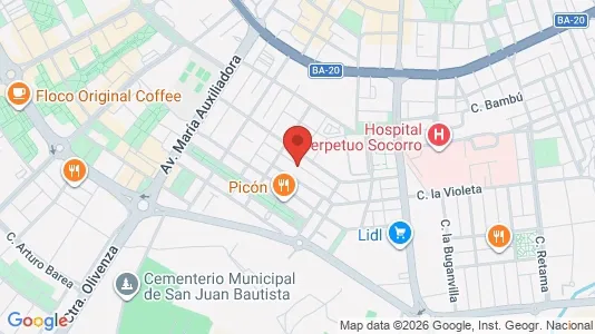 Apartments for rent i Badajoz - kort over placeringen