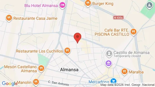 Apartments for rent i Almansa - kort over placeringen