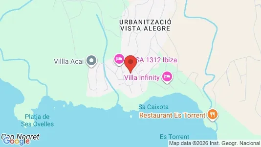 Apartments for rent i Sant Josep de sa Talaia - kort over placeringen