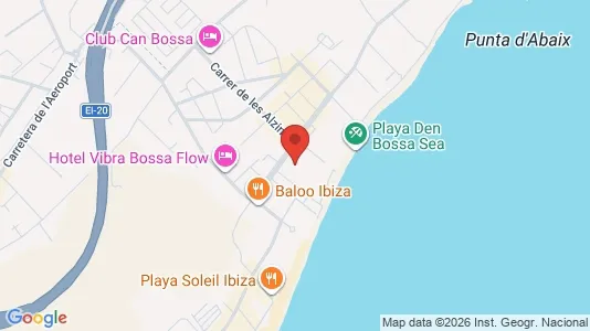 Apartments for rent i Sant Josep de sa Talaia - kort over placeringen