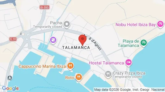 Apartments for rent i Eivissa - kort over placeringen
