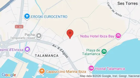 Apartments for rent i Eivissa - kort over placeringen