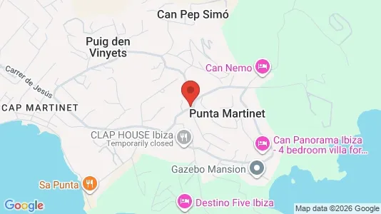 Apartments for rent i Santa Eulària des Riu - kort over placeringen