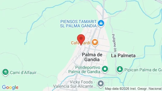 Apartments for rent i Palma de Gandía - kort over placeringen