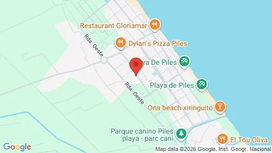 Apartments for rent i Piles - kort over placeringen