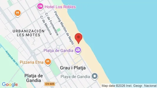 Apartments for rent i Gandia - kort over placeringen