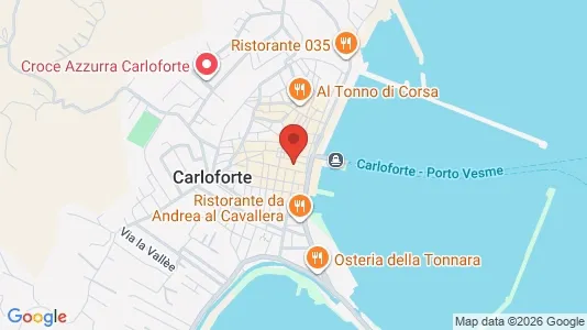 Apartments for rent i Carloforte - kort over placeringen