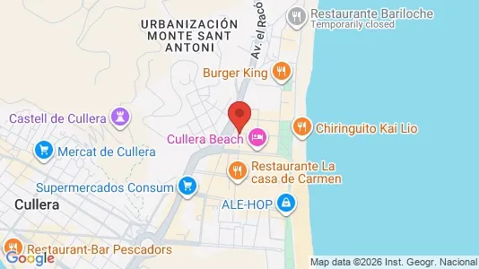 Apartments for rent i Cullera - kort over placeringen