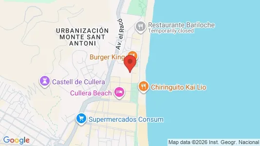 Apartments for rent i Cullera - kort over placeringen