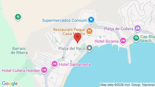 Apartments for rent i Cullera - kort over placeringen