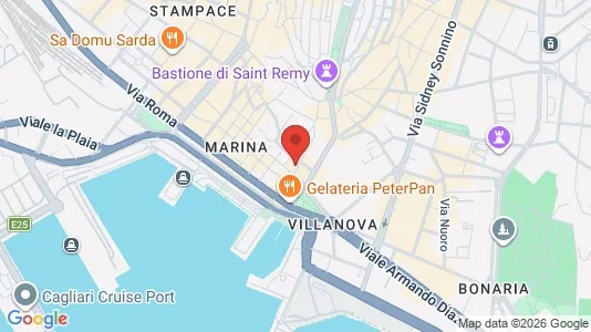 Apartments for rent i Cagliari - kort over placeringen