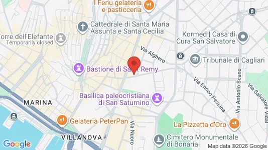 Rooms for rent i Cagliari - kort over placeringen