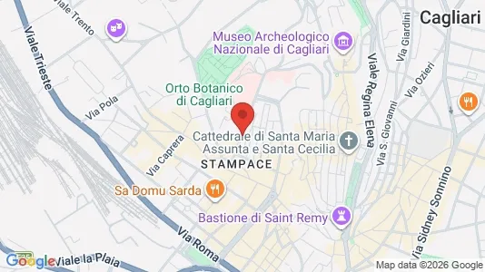 Apartments for rent i Cagliari - kort over placeringen
