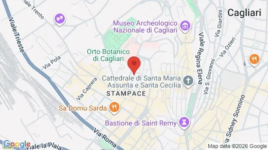 Apartments for rent i Cagliari - kort over placeringen