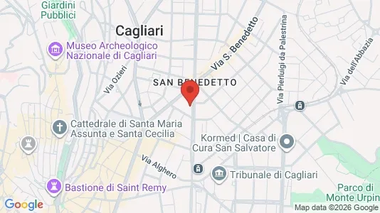 Rooms for rent i Cagliari - kort over placeringen