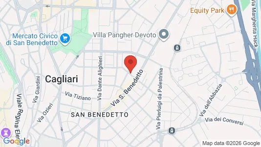 Rooms for rent i Cagliari - kort over placeringen
