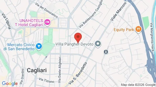 Rooms for rent i Cagliari - kort over placeringen