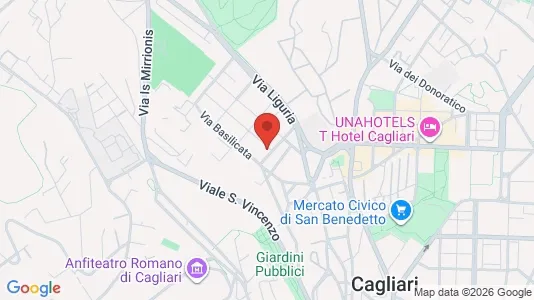 Rooms for rent i Cagliari - kort over placeringen