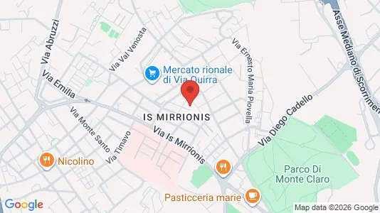 Rooms for rent i Cagliari - kort over placeringen