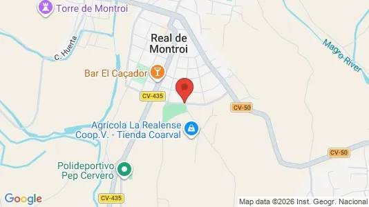 Apartments for rent i Real - kort over placeringen