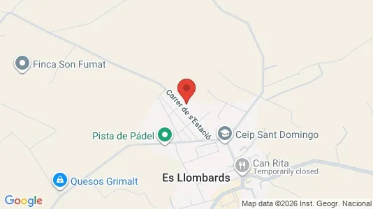 Apartments for rent i Santanyí - kort over placeringen