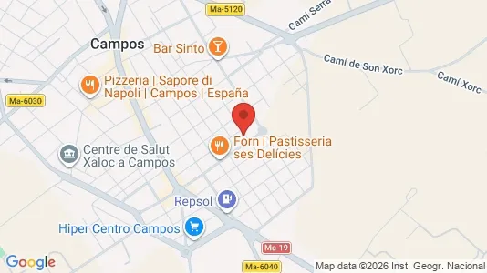 Apartments for rent i Campos - kort over placeringen