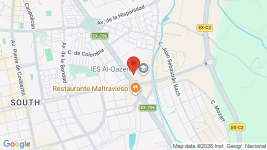 Apartments for rent i Cáceres - kort over placeringen