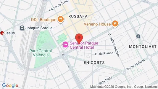 Apartments for rent i Valencia L'Eixample - kort over placeringen