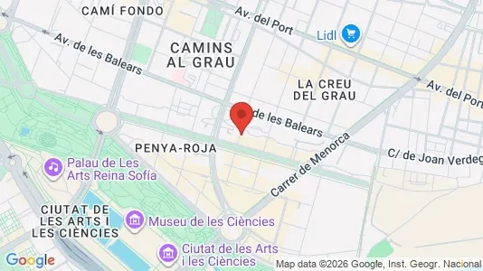 Apartments for rent i Valencia Camins al Grau - kort over placeringen