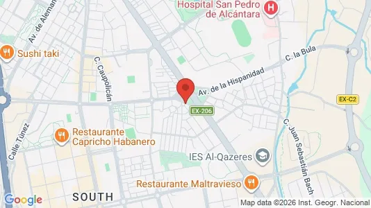 Apartments for rent i Cáceres - kort over placeringen