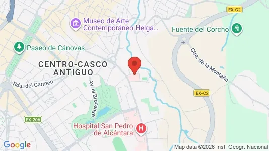 Apartments for rent i Cáceres - kort over placeringen