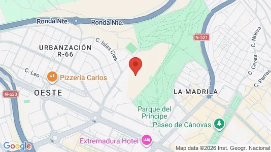 Apartments for rent i Cáceres - kort over placeringen