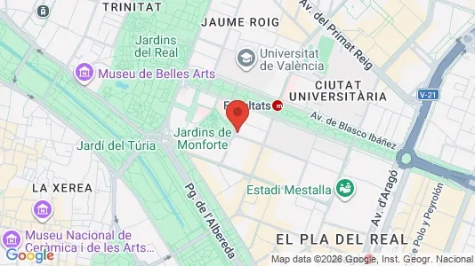 Apartments for rent i Valencia La Zaidía - kort over placeringen