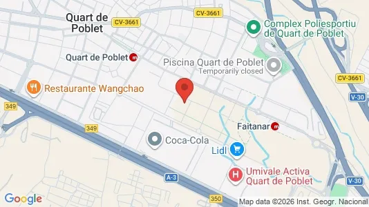 Apartments for rent i Aldaia - kort over placeringen