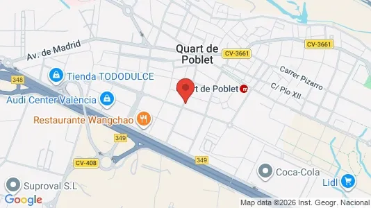Apartments for rent i Aldaia - kort over placeringen