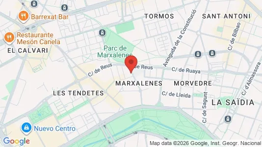 Apartments for rent i Valencia Campanar - kort over placeringen