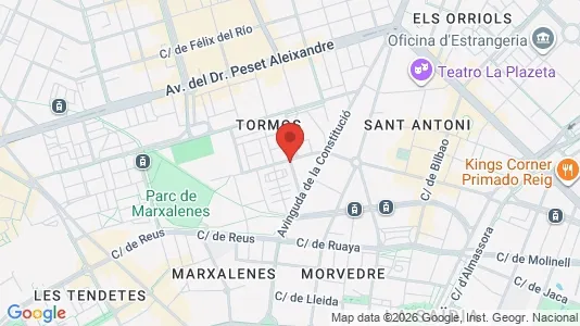 Apartments for rent i Valencia Campanar - kort over placeringen