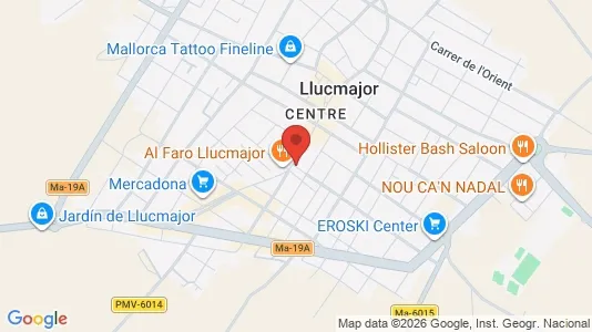 Apartments for rent i Llucmajor - kort over placeringen
